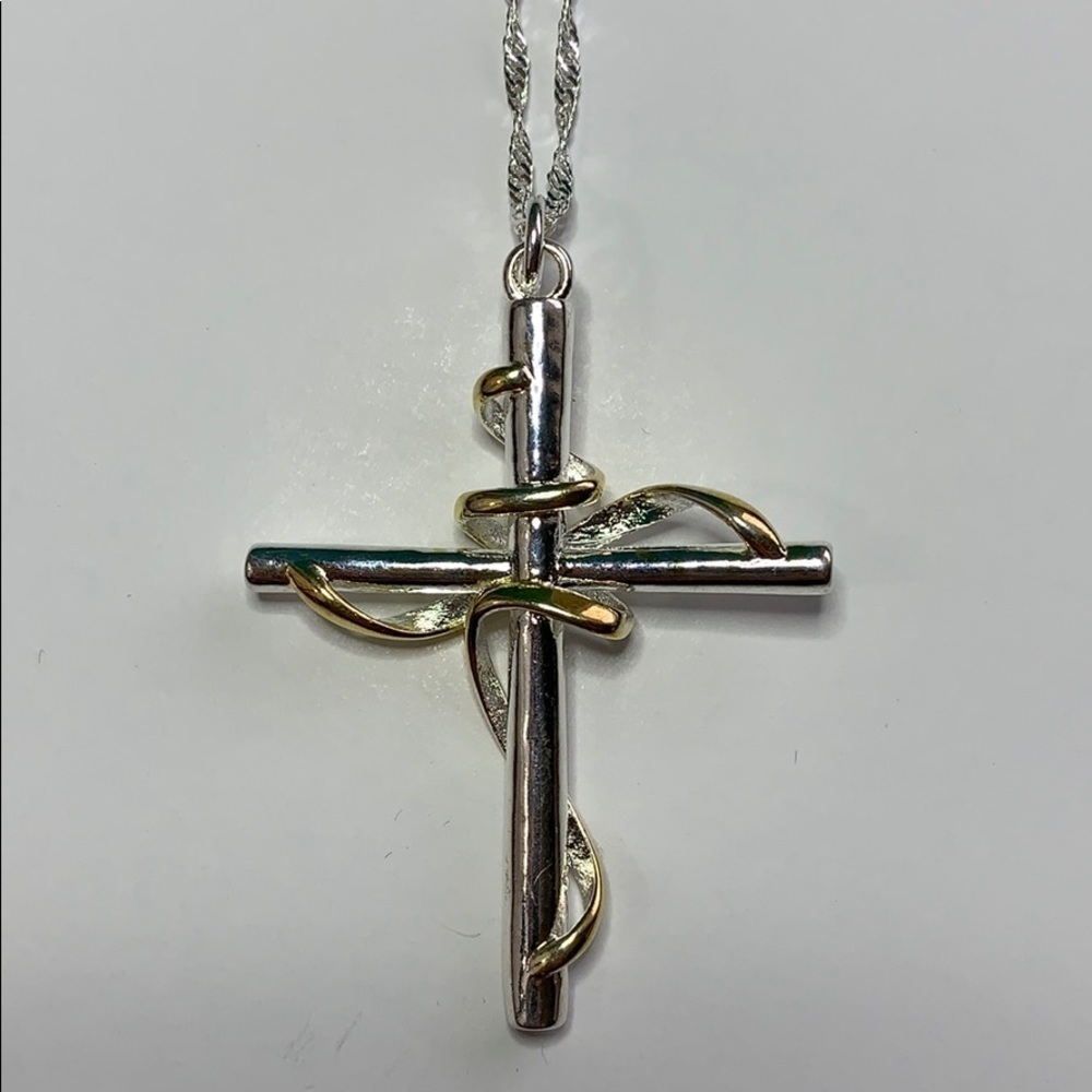 Sterling Silver Cross on Chain
